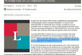 Et la communauté Louvre se (re)ferma