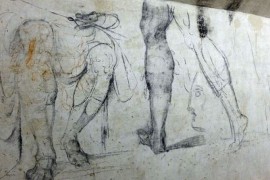 Des dessins au fusain de Michel-Ange découverts dans une salle secrète