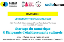 Les Rencontres Culture/Tech – 1er février 2018